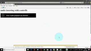 inserting audio in html document using audio tag
