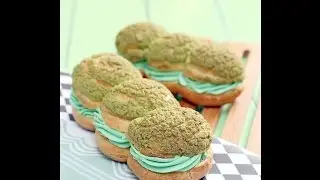 Cara Membuat Green Tea Choux Clair