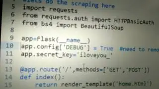 Activating debug mode in Python flask web application