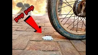 pop-pop crackers vs Bike || Experiment with pop pop cracker