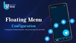 6. Floating Menu Configuration - Flutter UniversalWeb Multi-Purpose Android / iOS Application
