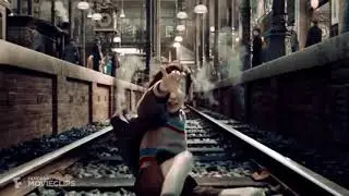 Hugo dream/1895 Paris Montparnasse train crash scene with added sfx remastered