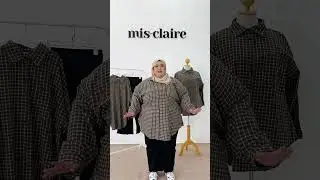 Mis Claire Plus Size Binx Varsity Long Checkered Shirt