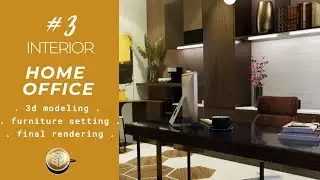 3D Interior Design l How to Set up HOME OFFICE in Sketchup