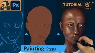 Painting a Portrait in Adobe Photoshop | Steps | Tutorial