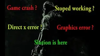 how to fix game crash//stoped working//directx error//not opening
