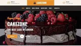 Build A Responsive cake Website Using HTML CSS and JavaScript | with source code multi-page website