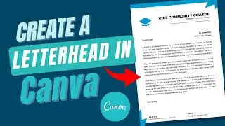How to Create a Letterhead in Canva | Canva Tutorial