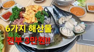 😋🐟광어회 소짜 만원에 즐길수 있는집/a seafood platter