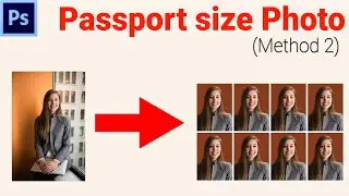 Create passport size photo in Photoshop