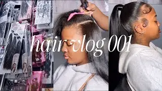 Hair Vlog 001 | Early Morning Hair Store Run & Hair Appointment + surprise lol 🤣