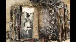 HUGE & Chunky Grungy Flower Fairy Journal Flip Through (Music No Talking-Description below)