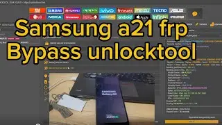 Samsung A21 New Method, FRP bypass with unlocktool 2024 october. Samsung A21U1 One click solution