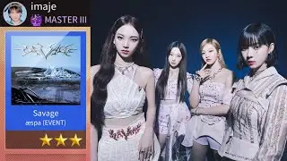 [SuperStar SM] aespa 'Savage' 👑 Hard mode 3 stars gameplay