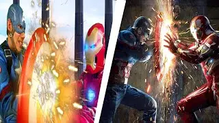 Live-Action Recreating Civil War Captain America vs Iron man