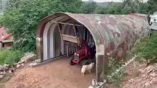 Assembling a Tractor Storage Building