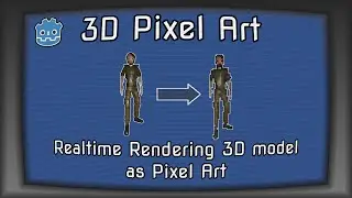 Godot 4 - 3D Pixel Art - Render Model As 3D PIxelArt | 3D Pixel Art Renderer