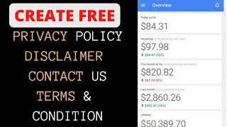 How to write privacy policy and disclaimer on blogger