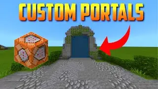 How to make Custom Portals Using Commands | Bedrock Edition | PS4 / XBOX / MCPE / WINDOWS