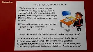 5.sınıf türkçe 2.dönem 2.yazılı   @Bulbulogretmen   #türkçe #yazılı #sınav #keşfet #5sınıf  #school