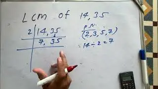 Lcm of 14,35 |  lcm by division method examples | Exam | Question | Hindi | Surendra khilery