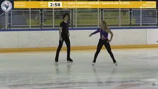 Ambre Perrier Gianesini & Samuel Blanc Klaperman RD Masters de Patinage 2023
