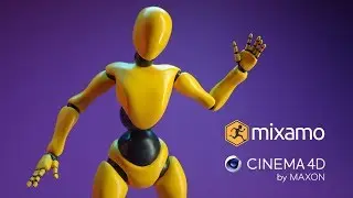 Cinema 4D & Mixamo Tutorial  - Fast & Easy 3D Character Rigging & Animation