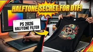 How to Apply Halftone Effect in Photoshop 2025 | DTF Printing