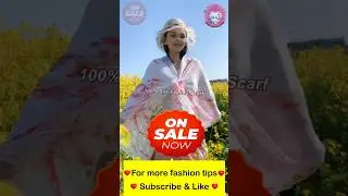 How to Tie Wear & Style 55in x 70in 140cm x 180cm Large Silk Scarf Tips #6 