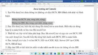 Java testing on Console 2