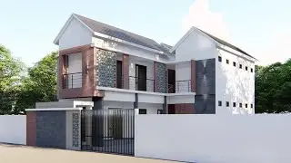 DESAIN KOST MINIMALIS TEMA INDUSTRIAL | 10X20 METER | Kos-kosan 2 Lantai 10x20 Meter