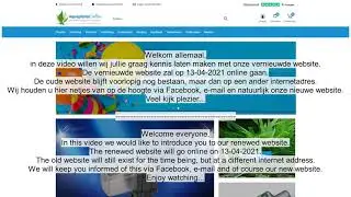 Aquaplantsonline - Nieuwe website 2021 / New website 2021