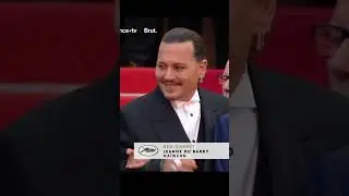 Johnny Depp On the red Carpet at Cannes gets standing ovation #johnnydepp  #cannes