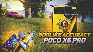 GODLIKE ACCURACY 😈💀- POCO X6 PRO 🥵 DIMENSITY 8300 ULTRA ( SMOOTH + 90 FPS GAMEPLAY) PUBG/BGMI.