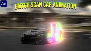 Glitch Scan Car Animation in After Effects