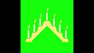 BURNING CANDLES/ GREEN SCREEN