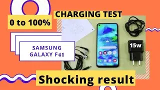 Samsung Galaxy F41 Charging Test | 0 to 100% with box charger & Heating test