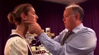 Celine Dion Getting Her Jaw Cracked By A Chiropractor