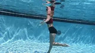 @TrinaMason Trina Christine Mason underwater stunt woman girl swimming under water breath holding