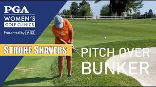Hitting a Golf Pitch Shot Over a Bunker - Cindy Miller