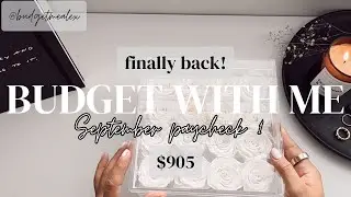 Budget With Me | $905 | Sept Paycheck #1 | Dave Ramsey Inspired | Zero Based Budget | Rose Forever