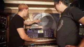 Theremin Modulates Parameters of Analoge Synthesizer - Moog Music Etherwave Plus