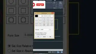 Point style in Auto CAD। How to change point style in Auto CAD। #shorts