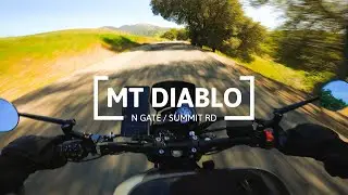 Mt Diablo via North Gate / Summit Road | Informative Captions | XSR900 |