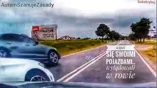 Młodzi kierowcy ścigali się swoimi pojazdami.. wylądowali w rowie
