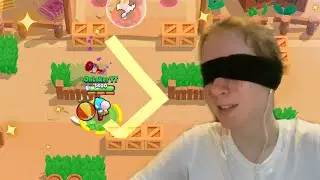 ИГРАЮ в БРАВЛ СТАРС ВСЛЕПУЮ!