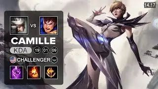 Camille vs Garen Top - NA Challenger - Patch 14.17 Season 14