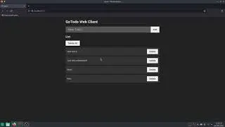 GoTodo Todo List API showcase (Go + Vue)