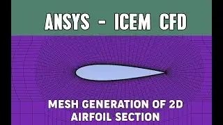 Mesh generation of 2D airfoil section | Ansys - ICEM-CFD