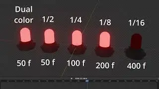 Procedural blinking lights demo
